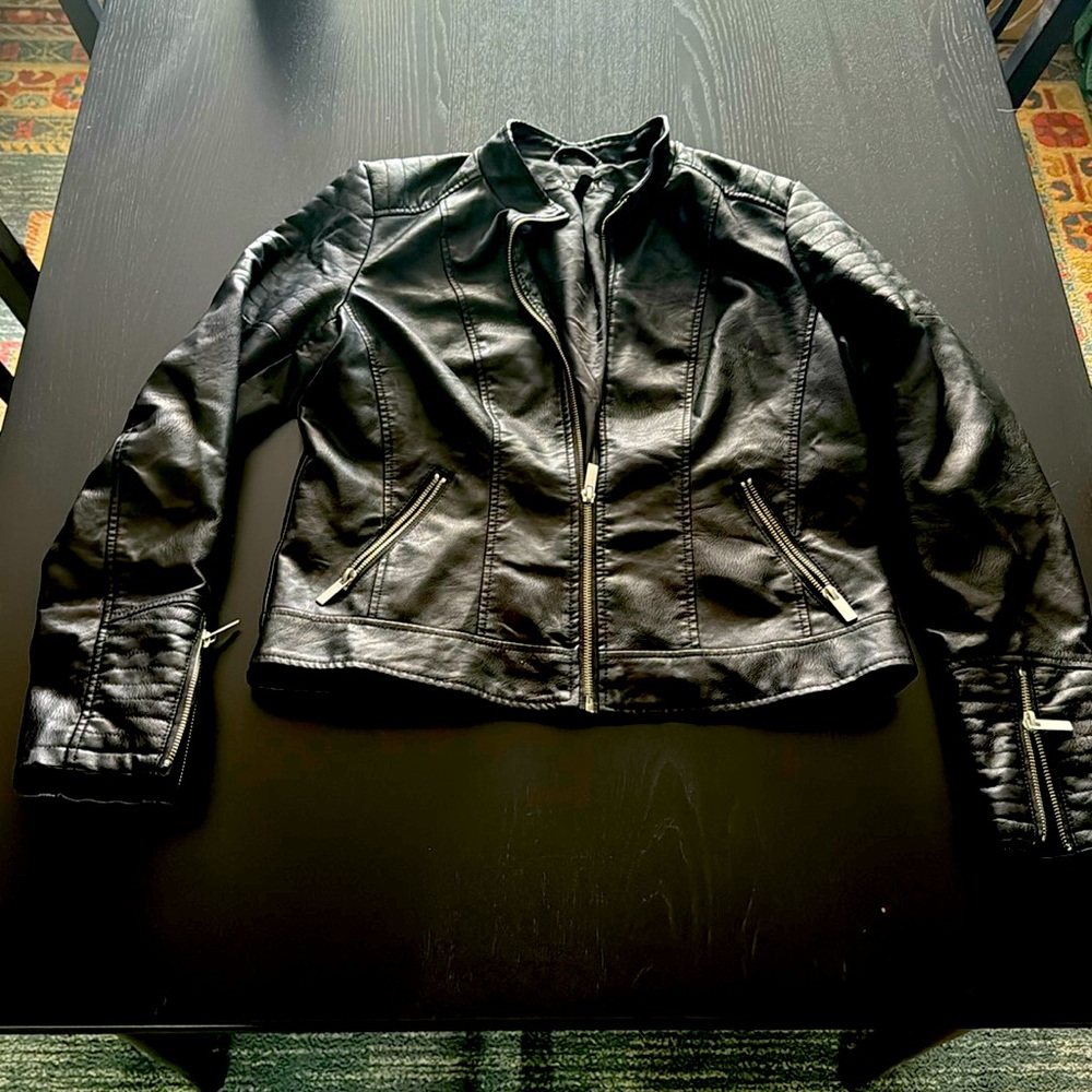 Baccini Faux Leather Jacket